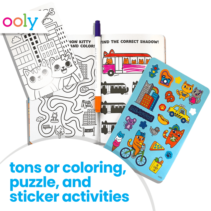 Let's Go! Activity & Coloring Kit - Kitty In The City – OOLY