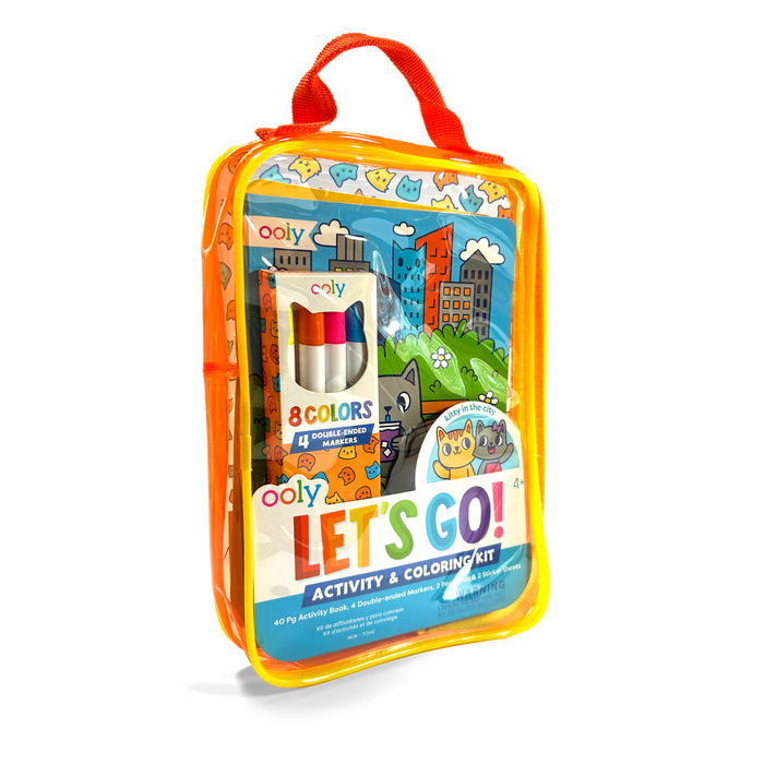 Let's Go! Activity & Coloring Kit - Kitty In The City – OOLY