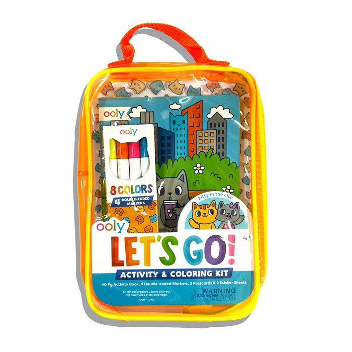 Let's Go! Activity & Coloring Kit - Kitty In The City – OOLY