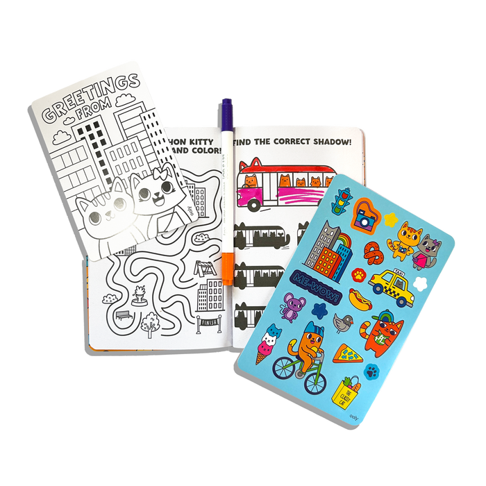 Let's Go! Activity & Coloring Kit - Kitty In The City – OOLY