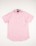 LINEN SHORT SLEEVE POPOVER - Pink