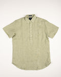 LINEN SHORT SLEEVE POPOVER - SAGE