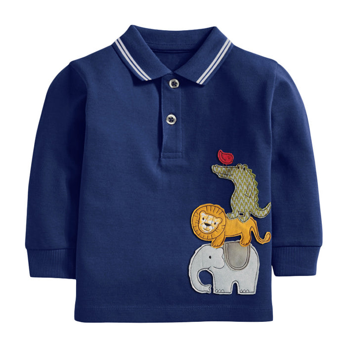 Little Maven Children's T-shirt Autumn New European And American Children's Clothing Boys by Ricaloux