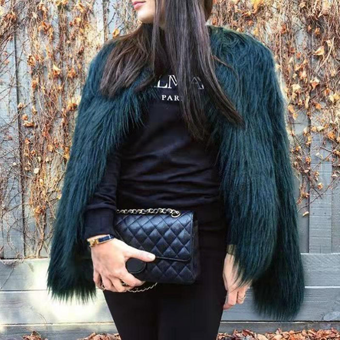 Long-sleeve Plus-size Washed Shearling Coat For European And American Women – Premium 0 | RICALOUX