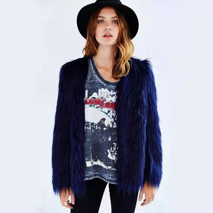 Long-sleeve Plus-size Washed Shearling Coat For European And American Women – Premium 0 | RICALOUX