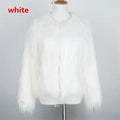 Long-sleeve Plus-size Washed Shearling Coat For European And American Women by Ricaloux