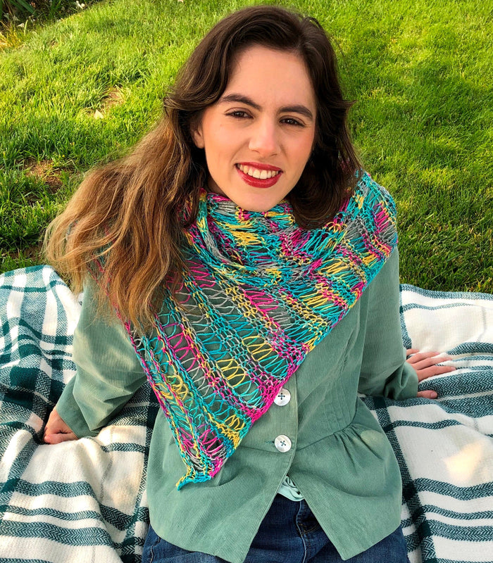 Renee Van Hoy Loom Knit eBook:  Little Scarves : Go Fly Kite (small print) Pattern