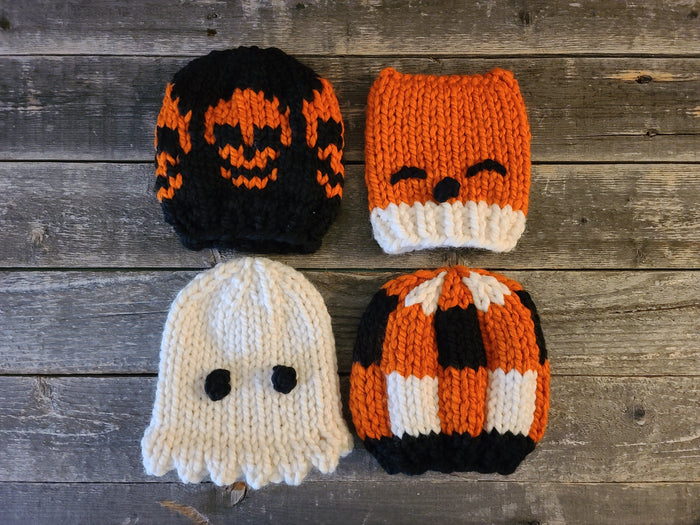 Janae Yagi Loom Knit ePattern Bundle:  Autumn Baby Beanie Bundle Patterns