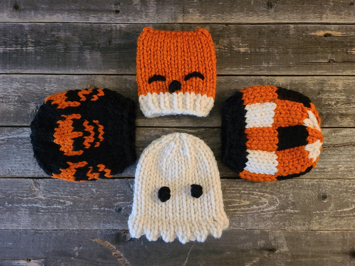 Janae Yagi Loom Knit ePattern Bundle:  Autumn Baby Beanie Bundle Patterns