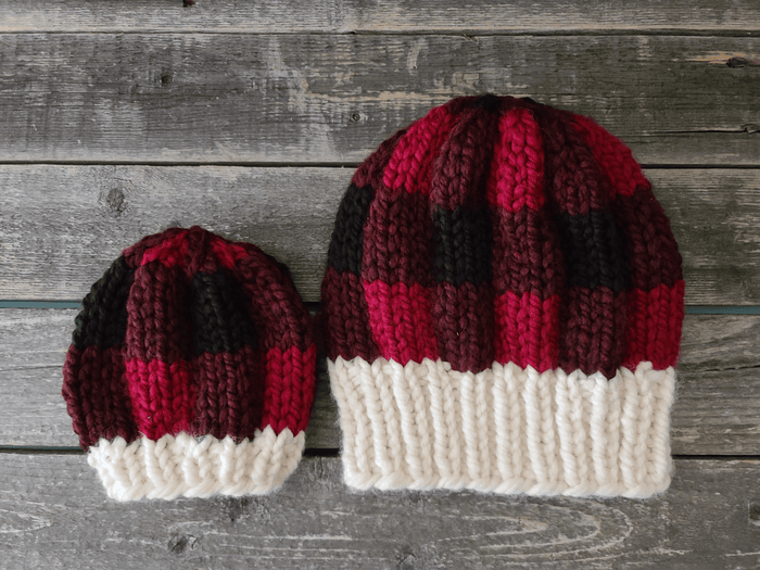 Janae Yagi Loom Knit ePattern: Chonky Buffalo Beanie Pattern