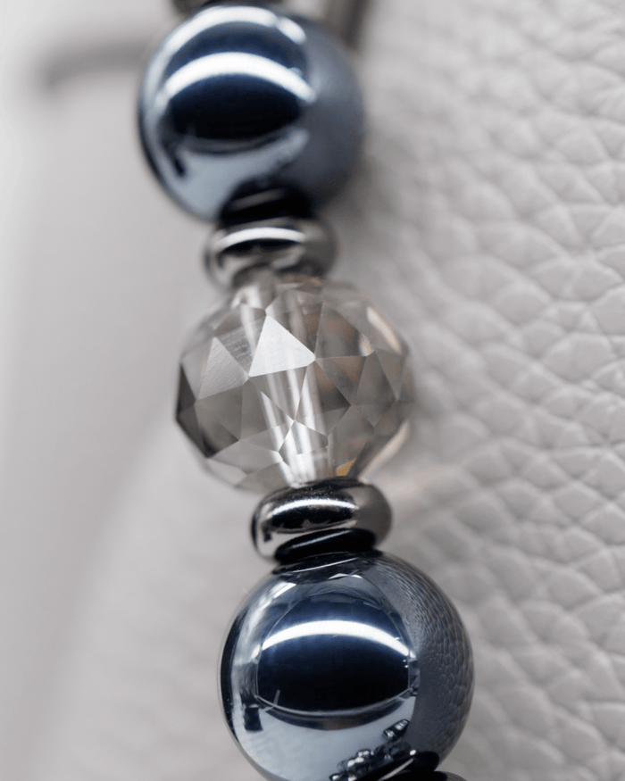 Marine blue & faceted glass