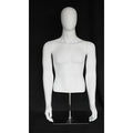 Male Egghead Mannequin Torso with Base MM-MT66E-WM