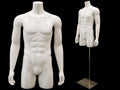 Male Mannequin Torso w/ Base MM-RTMW (Glossy or Matte) - Mannequin Mall