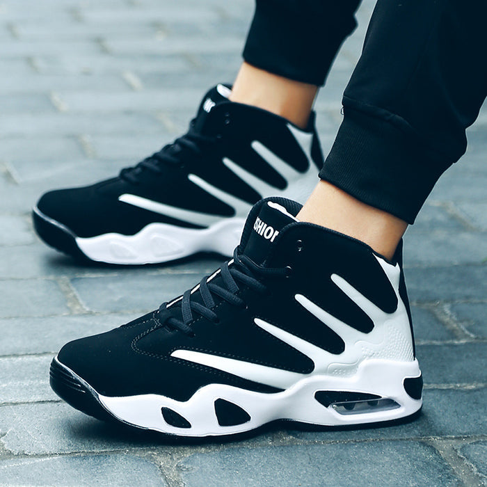 Men Air Cushion Basketball Shoes Wear-resistant Sneakers For Men Hommel Basketball Boots Sneakers Men by Ricaloux