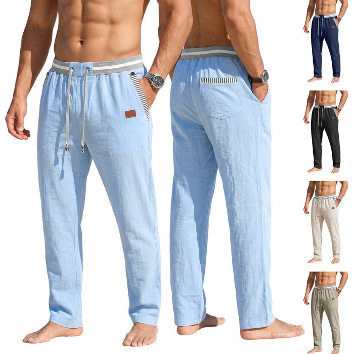 Mens Linen Straight-leg Casual Pants – Premium 0 | RICALOUX