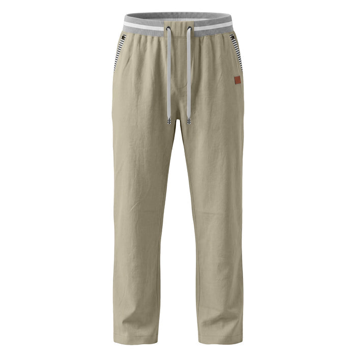 Mens Linen Straight-leg Casual Pants – Premium 0 | RICALOUX