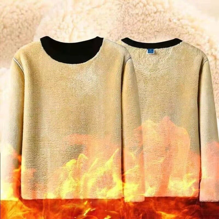 Men's Sweater Warm Berber Fleece Fleece-lined Thickened - RICALOUX