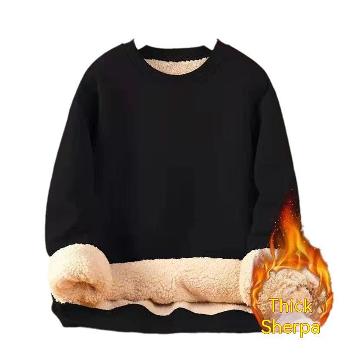Men's Sweater Warm Berber Fleece Fleece-lined Thickened - RICALOUX