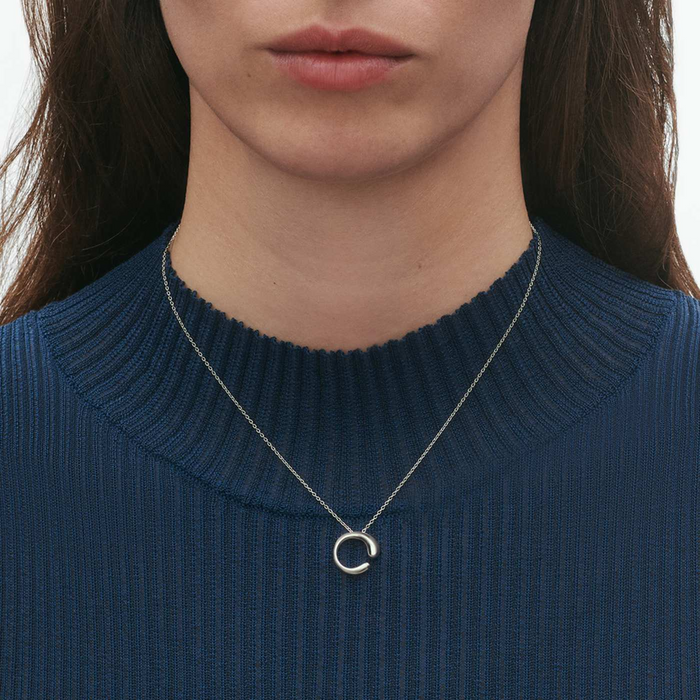 Georg Jensen Mercy Sterling Silver Small Side Pendant - Berry's Jewellers