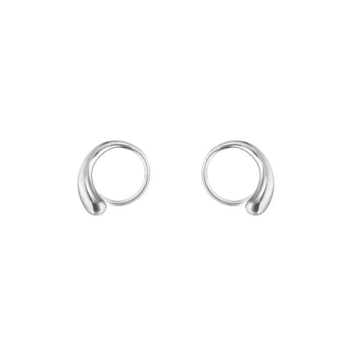 Georg Jensen Mercy Sterling Silver Swirl Earrings - Berry's Jewellers