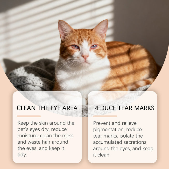 Mild Cleansing Pet Eye Care Cream For Beautifying And Cleaning Tear Stains On Cats And Dogs by Ricaloux