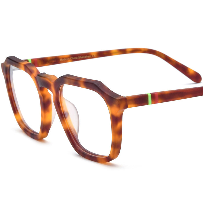 Multicolor Frosted Solid-color Square Eyeglass Frames For Women by Ricaloux