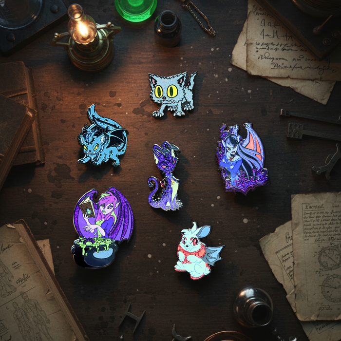 Mutant Meowclops Pin, Neopets