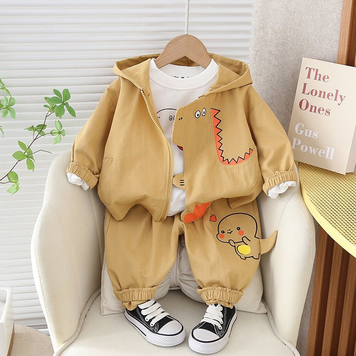 New Boys Spring Clothing Set Three-piece Set - RICALOUX