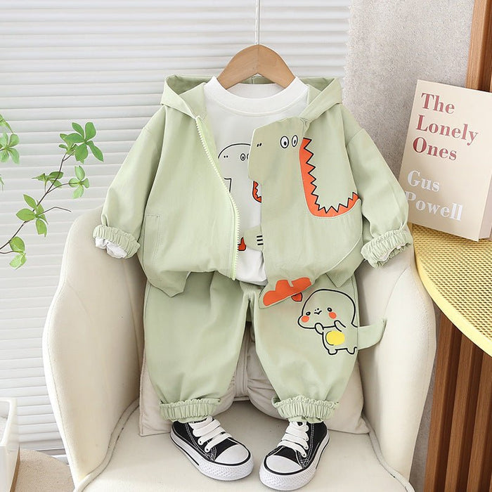 New Boys Spring Clothing Set Three-piece Set - RICALOUX