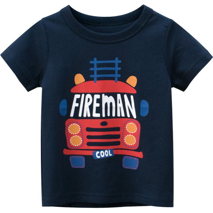 New Children's Clothing 27kids Summer Boys Short-Sleeved T-shirt - RICALOUX