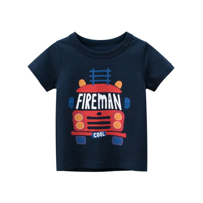 New Children's Clothing 27kids Summer Boys Short-Sleeved T-shirt - RICALOUX