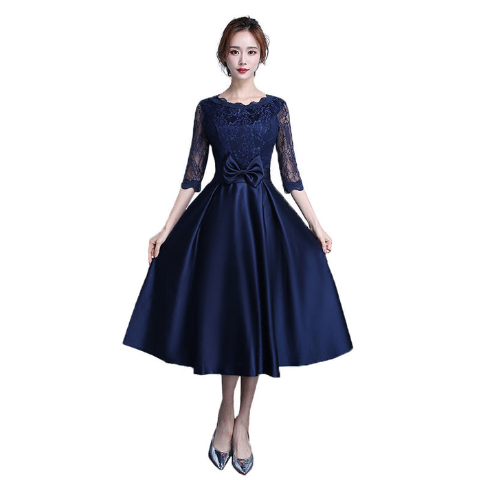 New Long-sleeved Wedding Bridesmaid Dress – Premium 0 | RICALOUX
