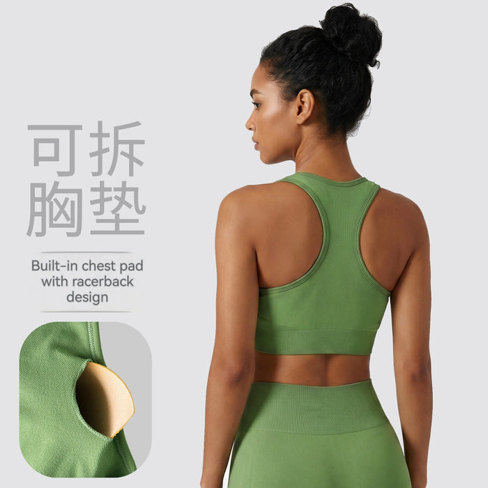 New Seamless Sports Bra With A Racerback Design – Premium 0 | RICALOUX