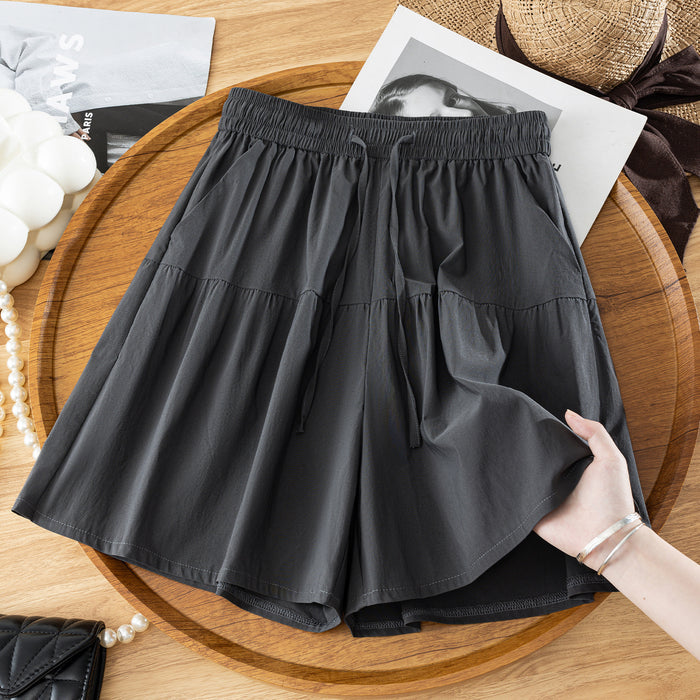 New Summer Lightweight Capri Pants High-waisted Culottes – Premium 0 | RICALOUX
