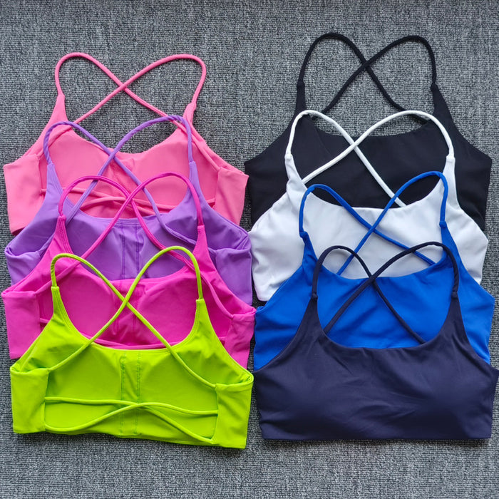 New Womens Shock-resistant, Quick-drying Sports Bra And Workout Top – Premium 0 | RICALOUX