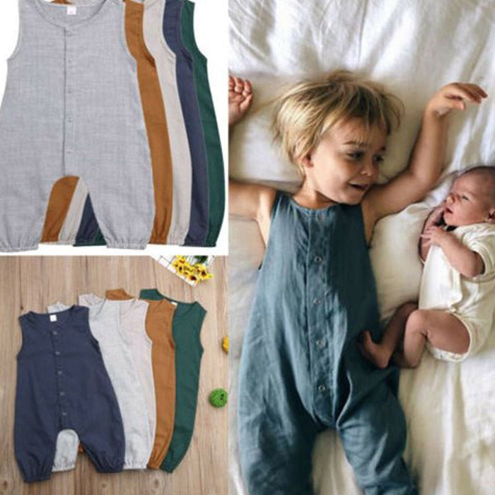 Newborn Baby Romper Boys Girl Playsuit Clothes - RICALOUX