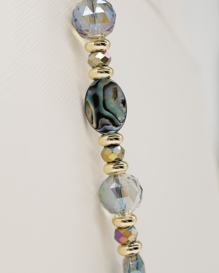 Genuine Abalone shell center bead