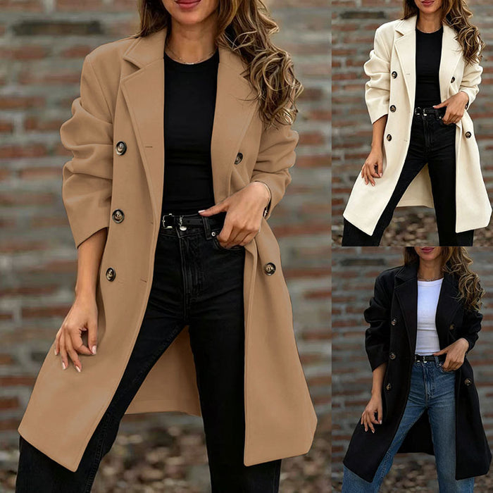 Notch-lapel Double-breasted Wool Coat – Premium 0 | RICALOUX