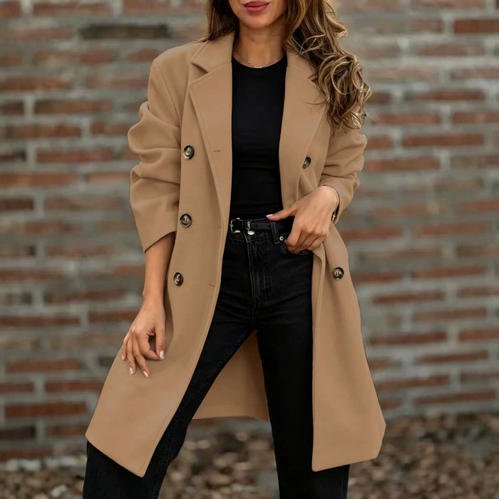 Notch-lapel Double-breasted Wool Coat – Premium 0 | RICALOUX