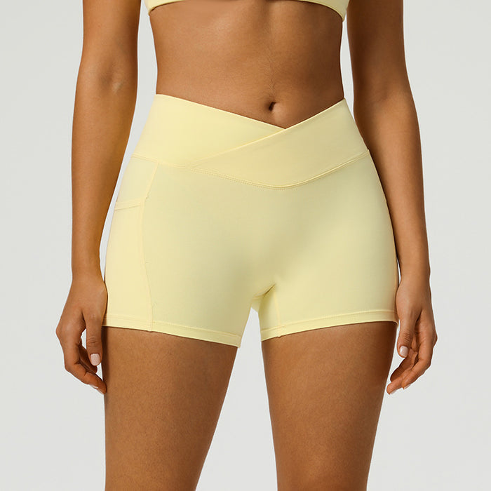 Peach-butt Yoga Shorts High-waisted Butt-lifting For Fitness – Premium 0 | RICALOUX