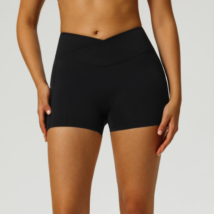 Peach-butt Yoga Shorts High-waisted Butt-lifting For Fitness by Ricaloux