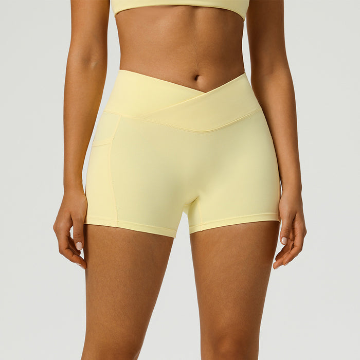 Peach-butt Yoga Shorts High-waisted Butt-lifting For Fitness by Ricaloux