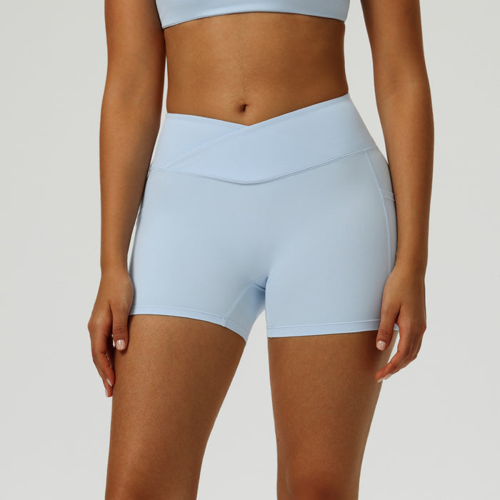 Peach-butt Yoga Shorts High-waisted Butt-lifting For Fitness by Ricaloux