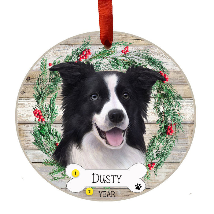 Border Collie Christmas Tree Ornament