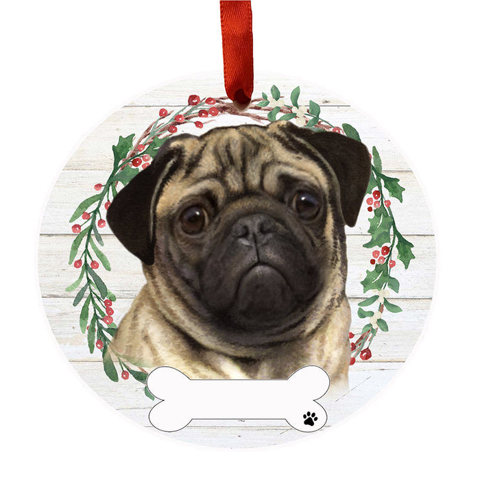 Personalized Pug Ornament