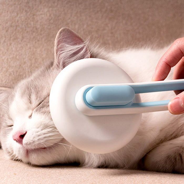 Pet Dog Hair Remover Cat Brush Grooming Tool Automatic Massage Comb Round Hair Brush For Cat Dog Pet Supplies by Ricaloux