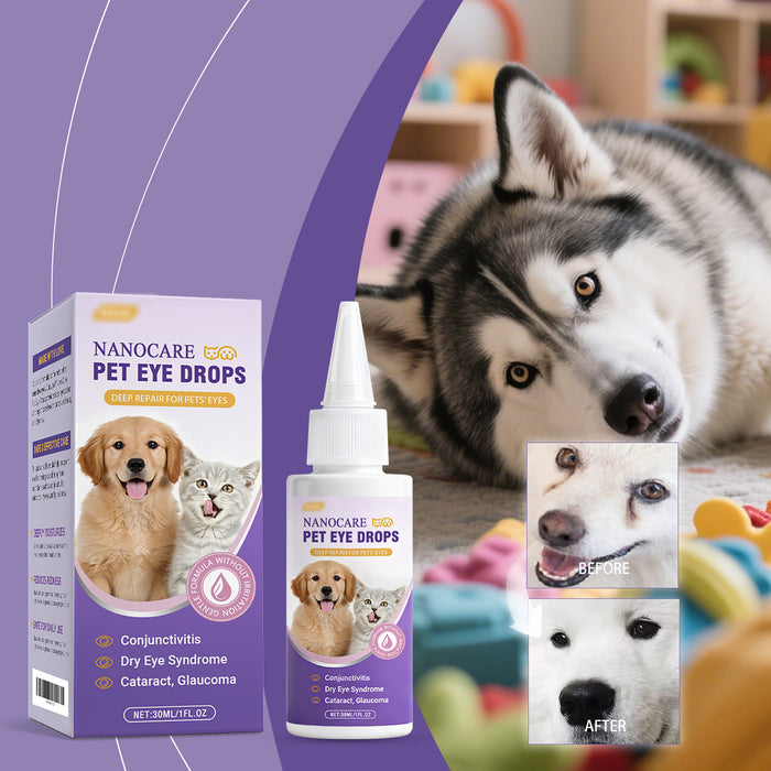 Pet Eye Drops Gently Care For Cats And Dogs' Eye Tear Stains, Tear Marks, And Eye Discharge by Ricaloux