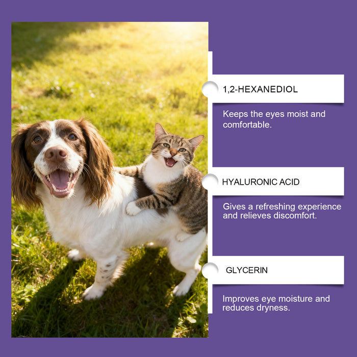 Pet Eye Drops Gently Care For Cats And Dogs' Eye Tear Stains, Tear Marks, And Eye Discharge by Ricaloux