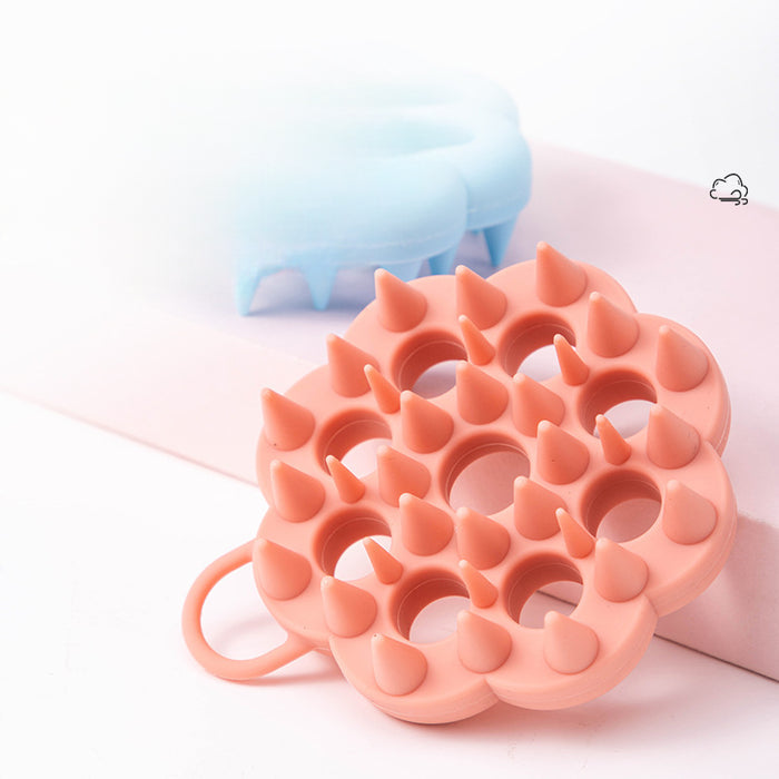 Pet Hair Care Device Silicone Hairdressing Tool Dry And Wet Dual Use Hair Wash Comb Fatigue Relief Massage Brush by Ricaloux