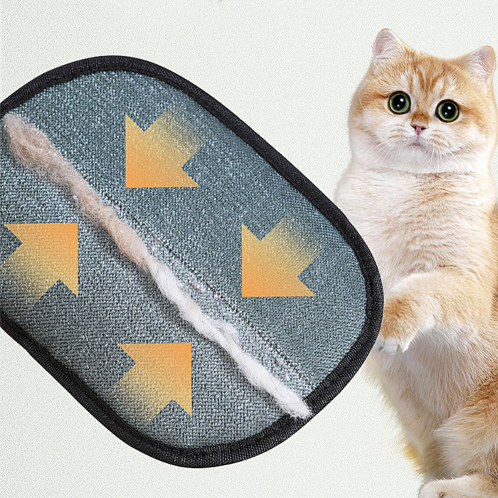 Pet Hair Remover Mitt Pet Hair Remover Gloves Deshedding Brush Glove For Dog Cat Rabbit With Long Short Curly Hair - RICALOUX